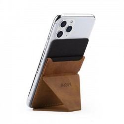 Custom Phone Stand & Wallet MagSafe Compatible - LEATHER BROWN