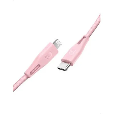 RAVPower 1.2m Type-C to Lightning Cable Nylon Pink