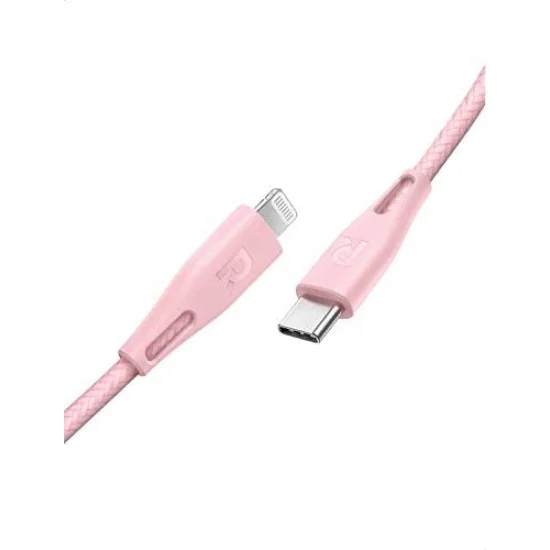 RAVPower 1.2m Type-C to Lightning Cable Nylon Pink