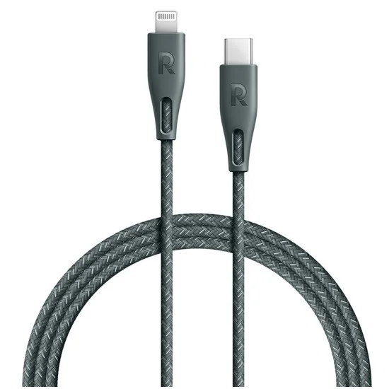 RAVPower Type-C to Lightning Cable 1.2m Nylon Green
