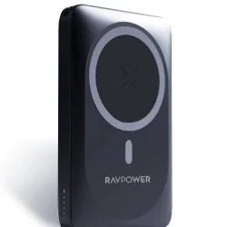 RAVPower Magnetic Power Bank 10000 mAh 2 Ports 20 Watt - Black