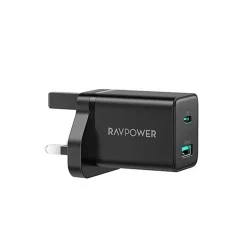 Ravpower Pd Pioneer 30W 2-Portwall Charger Black