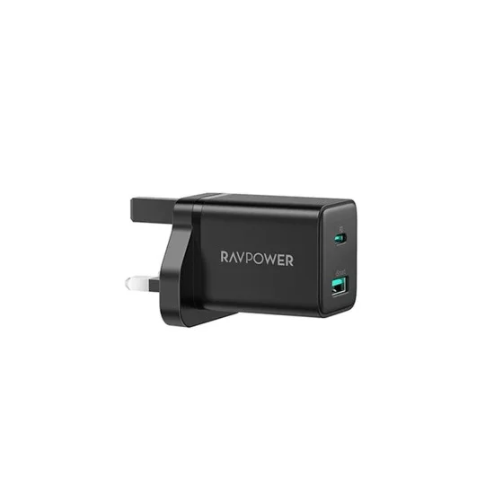 Ravpower Pd Pioneer 30W 2-Portwall Charger Black