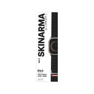 SkinArma Kobu Nylon Strap for Apple Watch Ultra 49mm (Black)