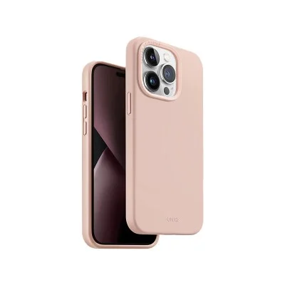 Cover Iphone 14 Pro Max Hybrid Lino Uniq - Blush Pink