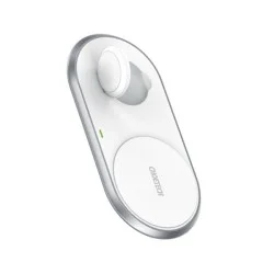 Choetech 2 in 1 MFI Wireless Charging Dock - White