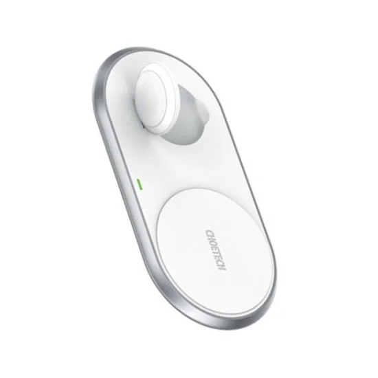 Choetech 2 in 1 MFI Wireless Charging Dock - White