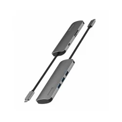 Adapter 7 In 1 Usb-C Hub Swissten - Grey