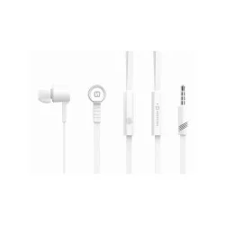 Wired Earbuds Swissten Rainbow - White