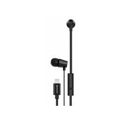 Wired Earbuds Swissten Dynamic With Lightning Connector - Black