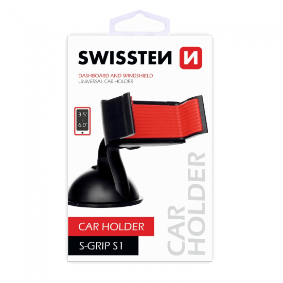 Swissten Dashboard Universal CarHolder with S-Grip - Black