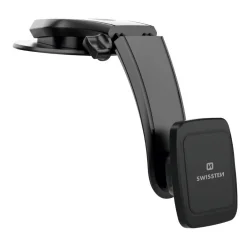 Swissten Dashboard Universal Magnetic Car Holder for Smartphones and Tablets-Black