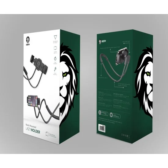 Green 360 Degree Neck Mount (4" - 13")
