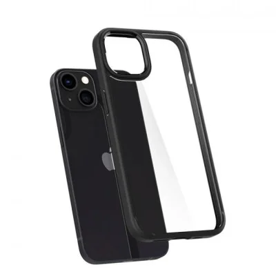 Cover Iphone 13 Crystal Hybrid Spigen (Matte Black)