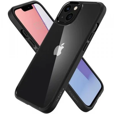 Cover Iphone 13 Crystal Hybrid Spigen (Matte Black)