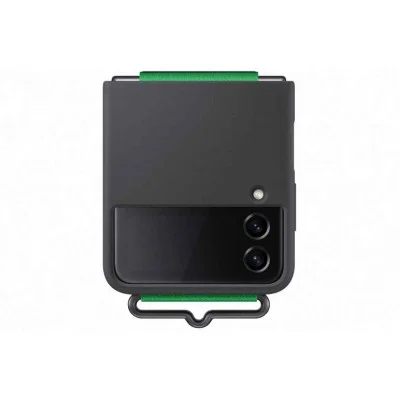 Cover Samsung Flip 4 Silicone With Strap - Black
