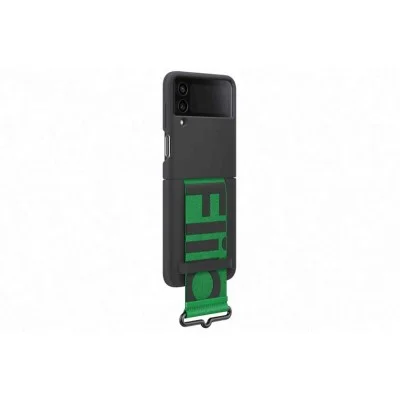 Cover Samsung Flip 4 Silicone With Strap - Black