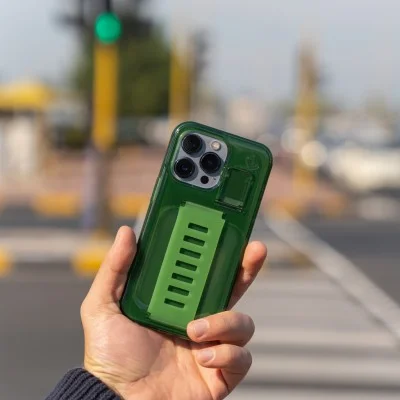 Cover Iphone 13 Pro Max Boost Case With Kickstand Grip2U (Olive)