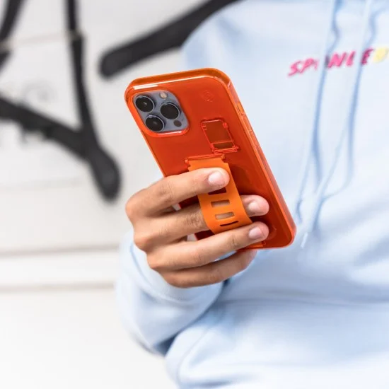 Cover Iphone 13 Pro Boost Case With Kickstand Grip2U (Orange)