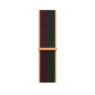 Apple Watch Strap 45Mm Sport Loop - Dark Cherry/Forest Green