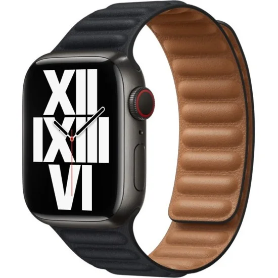 Apple Watch Strap 41Mmleather Link Bracelet - Midnight M/L
