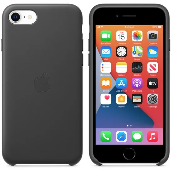 iPhone SE Leather Case - Black