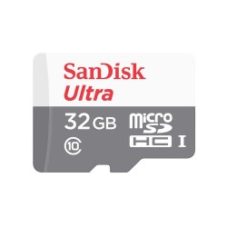 بطاقة الذاكرة ألترا اندرويد ميكرو إس دي مع محول بسعة 32 جيجا بايت من سانديسك - الفئة ١٠ - سرعة قراءة 100 ميجابايت بالثانية