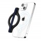 Sinjimoru M-Mini Grip Magnetic Wool-Band Phone Grip Holder for Apple MagSafe Case-Navy / Blue