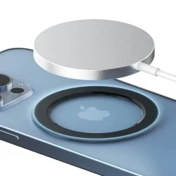 Sinjimoru M-Ring Plate Magnetic Plate for MagSafe Stickers, Slim Magnetic Plate for MagSafe Charger & MagSafe Accessories