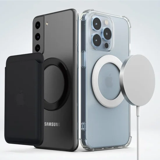Sinjimoru M-Ring Plate Magnetic Plate for MagSafe Stickers, Slim Magnetic Plate for MagSafe Charger & MagSafe Accessories