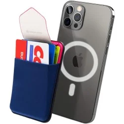 Sinjimoru M-Flap Magnetic Wallet for Apple MagSafe - Navy
