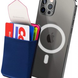 Sinjimoru M-Flap Magnetic Wallet for Apple MagSafe - Navy