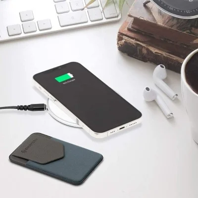 Sinjimoru M-Flap Magnetic Wallet for Apple MagSafe - Navy