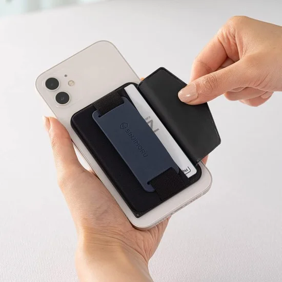 Sinjimoru M-BGrip 3 in 1 Magnetic Wallet-Navy