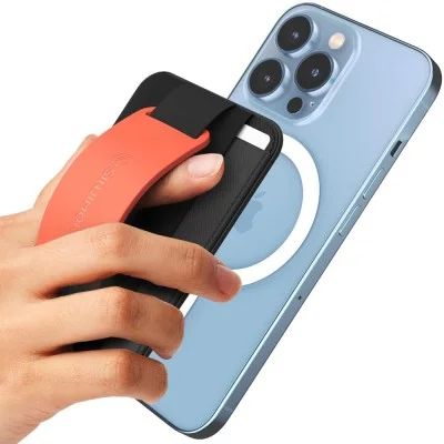 Sinjimoru M-BGrip 3 in 1 Magnetic Wallet - Clementine