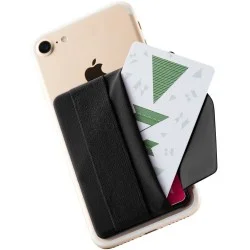 Sinjimoru Sinji Pouch B-Flap Phone Grip Credit Card Holder with Flap - Black