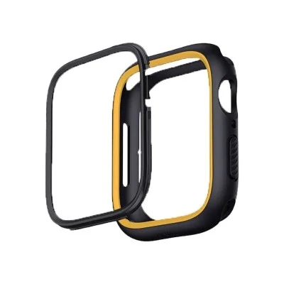 UNIQ Moduo Apple Watch Case with Interchangeable PC Bezel 41/40mm (Midnight Black/Mustard)