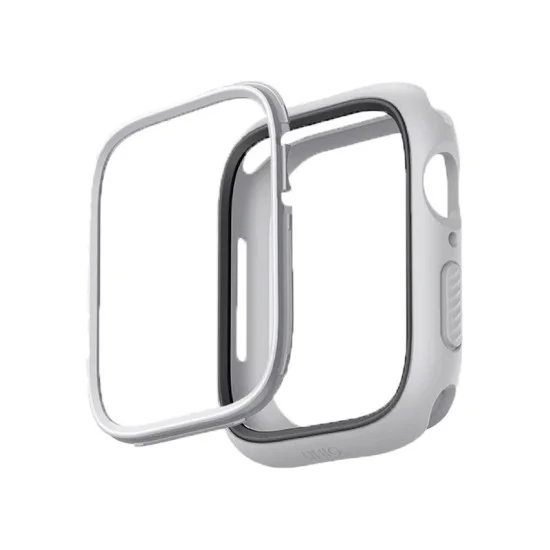 UNIQ Moduo Apple Watch Case with Interchangeable PC Bezel 41/40mm -(Chalk / Stone Grey)