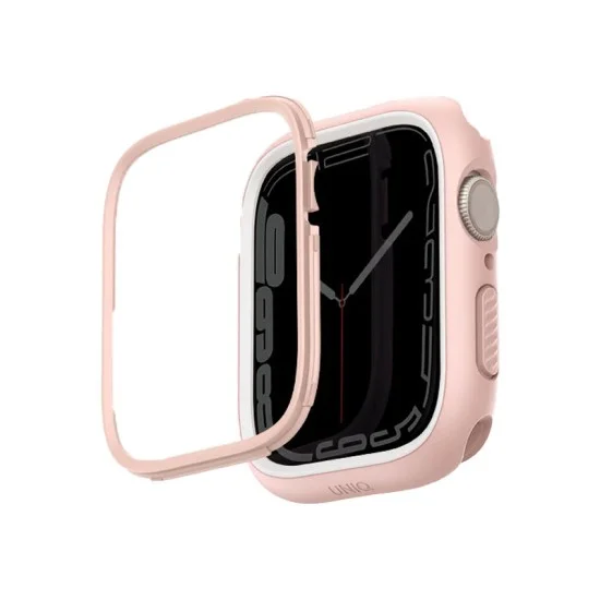 UNIQ Moduo Apple Watch Case with Interchangeable PC Bezel 41/40mm -(Pink / White)