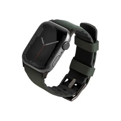Uniq Linus Airosoft Silicone Strap For Apple Watch 45/44/42MM - Green