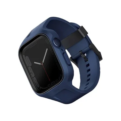 Uniq Monos 2-in-1 Apple Watch Strap With Hybrid Case 45/44mm - Marine Blue