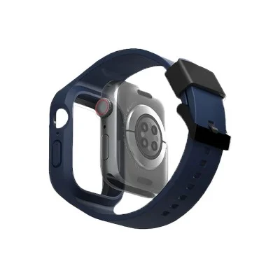 Uniq Monos 2-in-1 Apple Watch Strap With Hybrid Case 45/44mm - Marine Blue