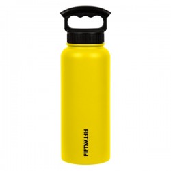 Fifty Fifty Vacuum Insulated Bottle 3 Finger Lid 1L (Yellow)