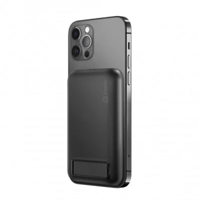 BAZIC GOPOWER LITHE 5000mAH Magetic Wireless Power Bank With Stand &ndash; Black