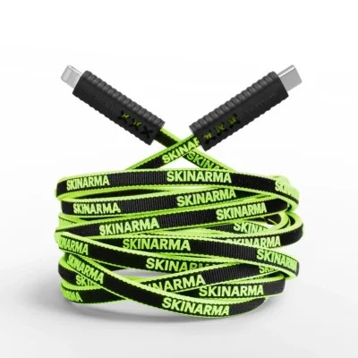 Skinarma Tenso Charging Cable USB-C to Lightning 1.2M - Neon Green