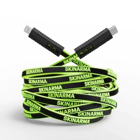 Skinarma Tenso Charging Cable USB-C to Lightning 1.2M - Neon Green