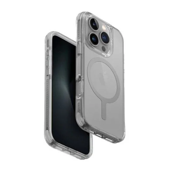 Cover Iphone 16 Pro Max Hybrid Heldro Max Magsafe Case With Camera Stand  Uniq - Lucent Clear