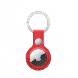 حلقة مفاتيح من الجلد من AirTag - أحمر