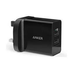 Anker PowerPort 2 Ports Wall Charger - Black