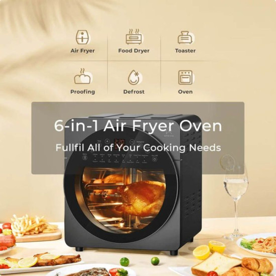 EPEIOS EPAO249 IOT Smart Air Fryer Oven - Black
